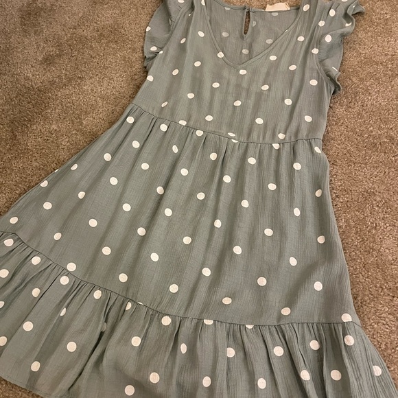 Altard State Sage Green Mini Ruffled Dress - Picture 3 of 4